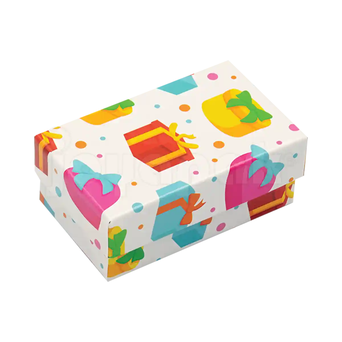 Paquete de cajas de cartón decoradas para anillo o broquel línea Fancy con variedad de estampados coloridos.