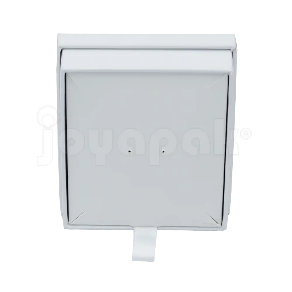 Caja de carton para juego color blanco sin aretes