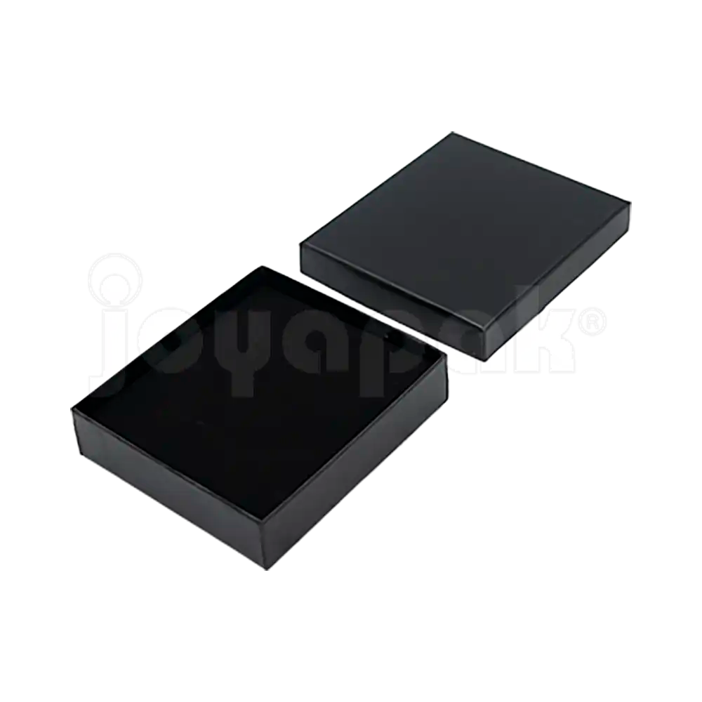 Caja Lino Cuadrada para Juego Grande: Arete, Cadena con Dije