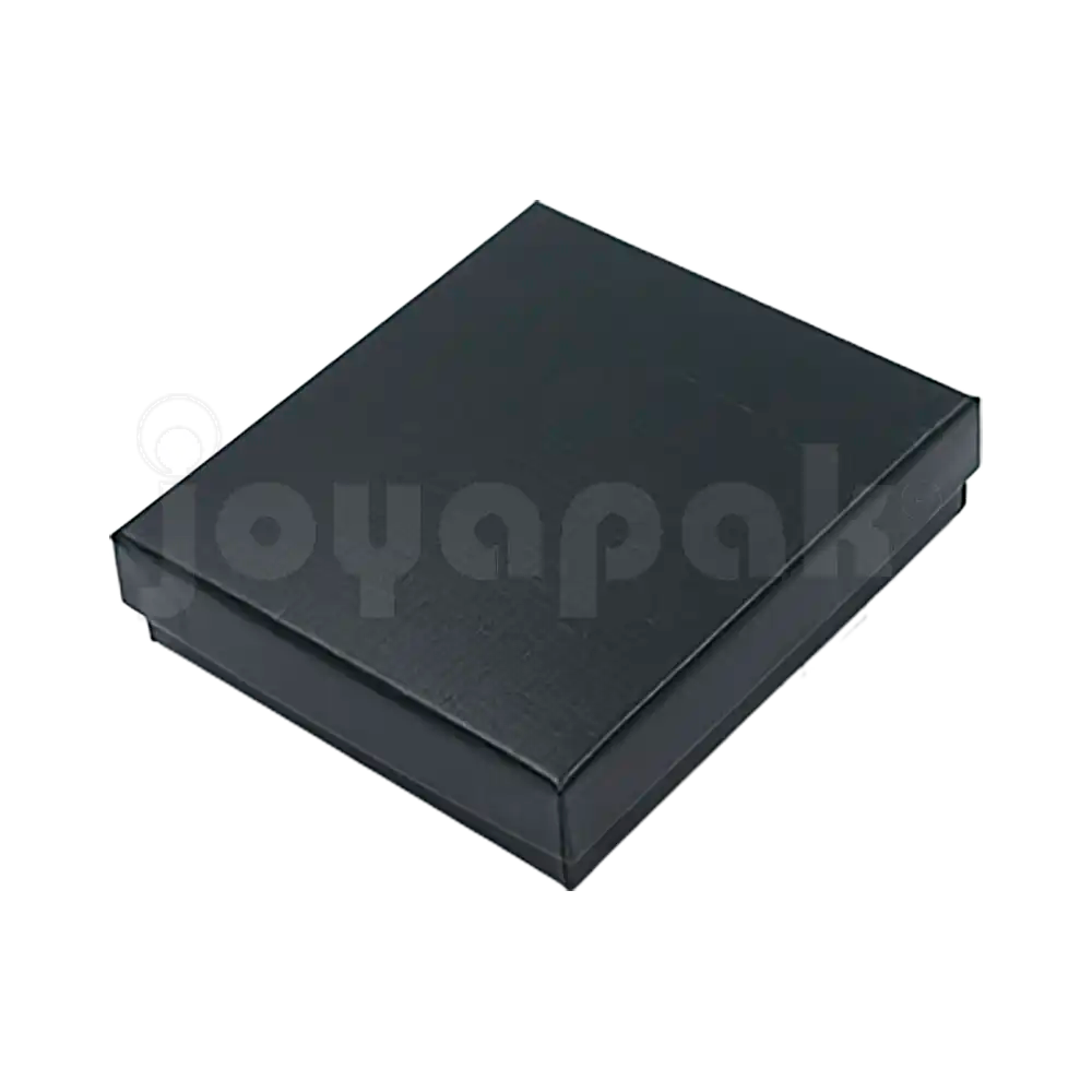 Caja Lino Cuadrada para Juego Grande: Arete, Cadena con Dije