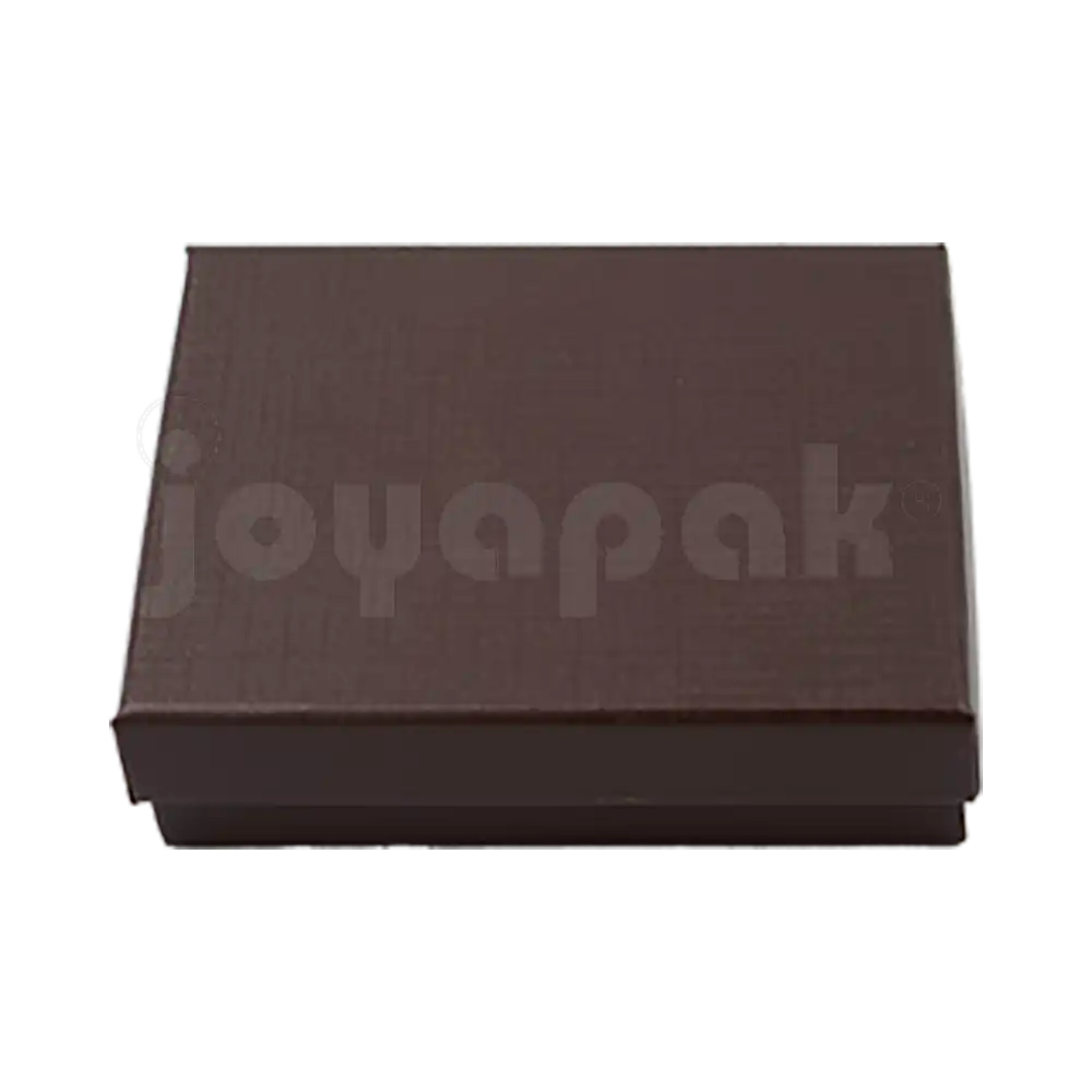 Caja Lino Cuadrada para Juego Grande: Arete, Cadena con Dije