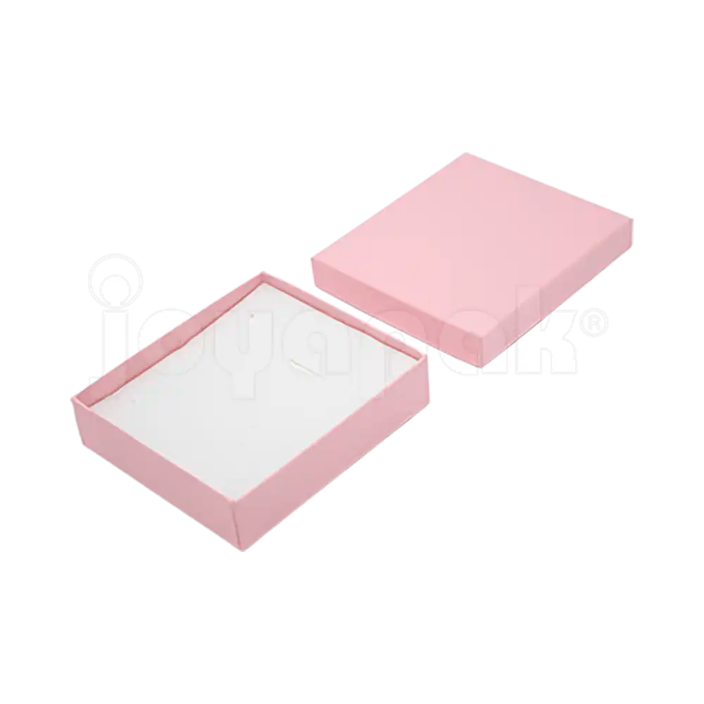 Caja Lino Cuadrada para Juego Grande: Arete, Cadena con Dije