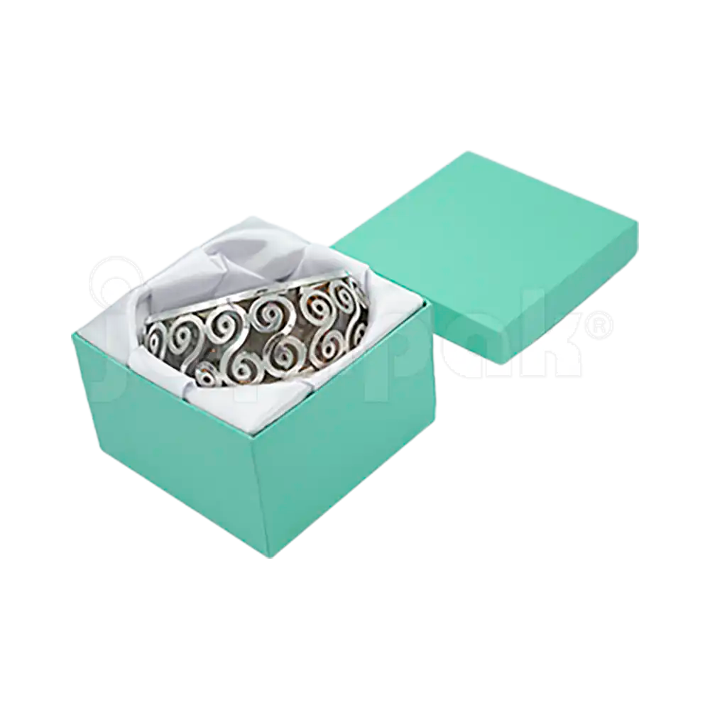 Caja Lino Cuadrada Alta para Brazalete-Reloj