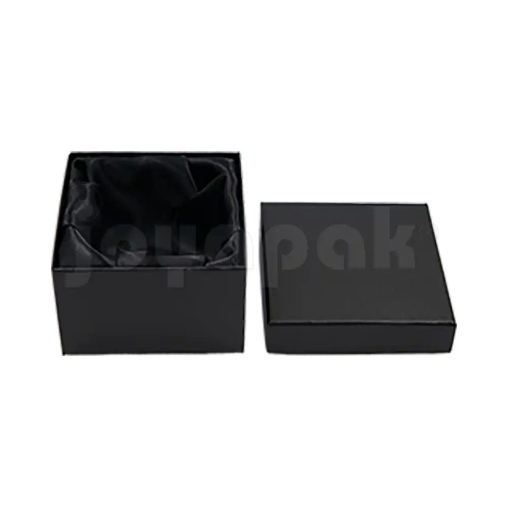 Caja Lino Cuadrada Alta para Brazalete-Reloj