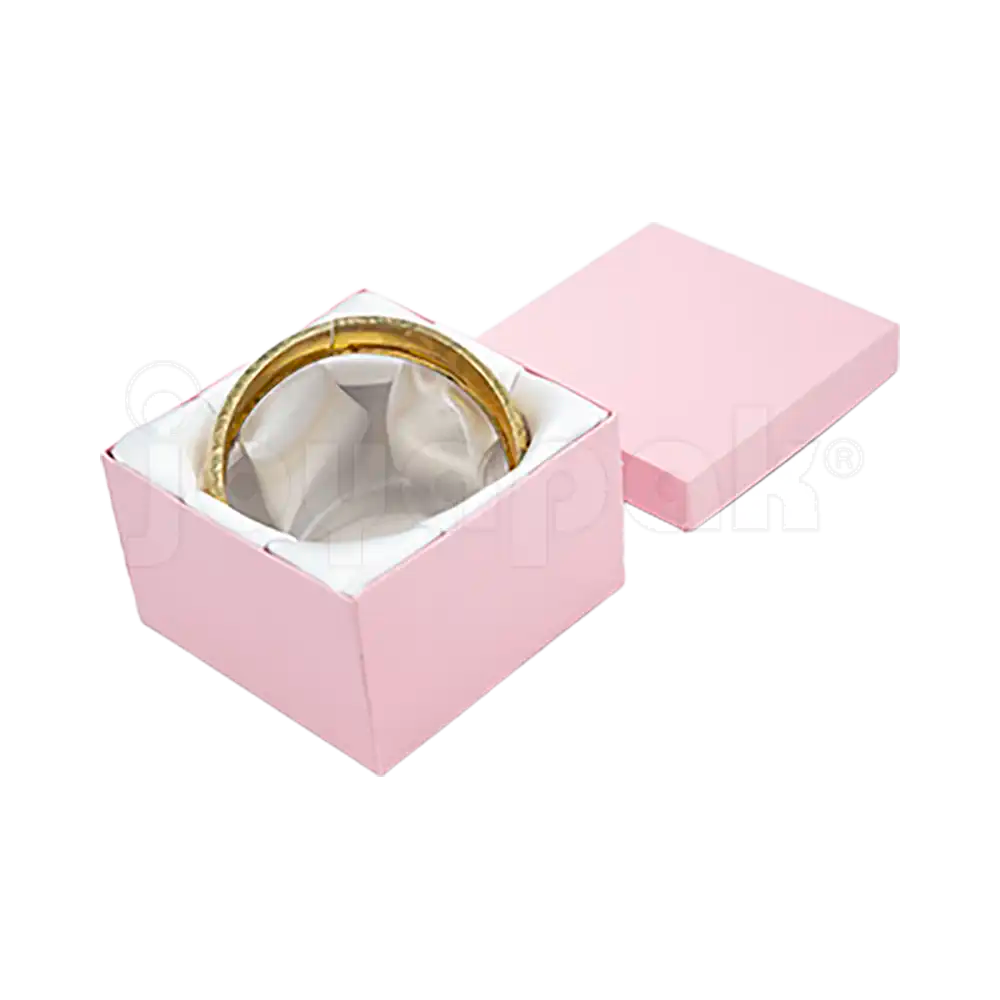 Caja Lino Cuadrada Alta para Brazalete-Reloj