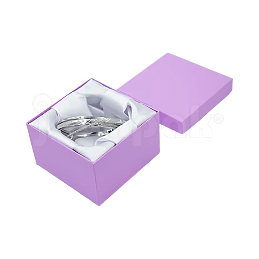 Caja Lino Cuadrada Alta para Brazalete-Reloj