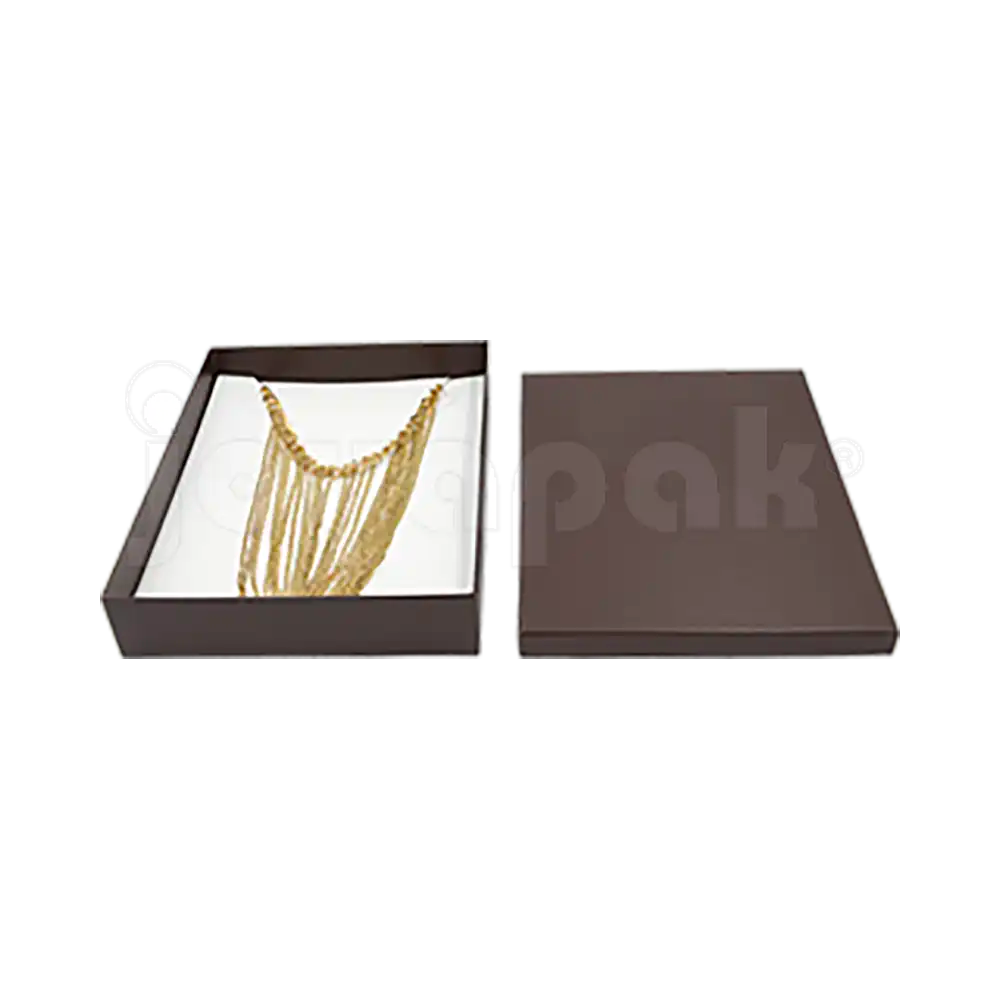 Caja Lino para Collar Extra Grande