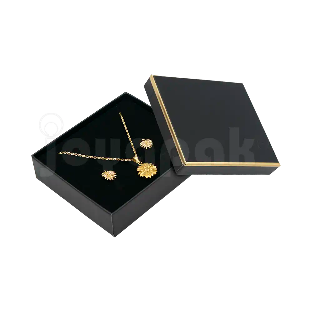 Caja de Cartón Dubai Cuadrada para Juego / Cadena con Dije