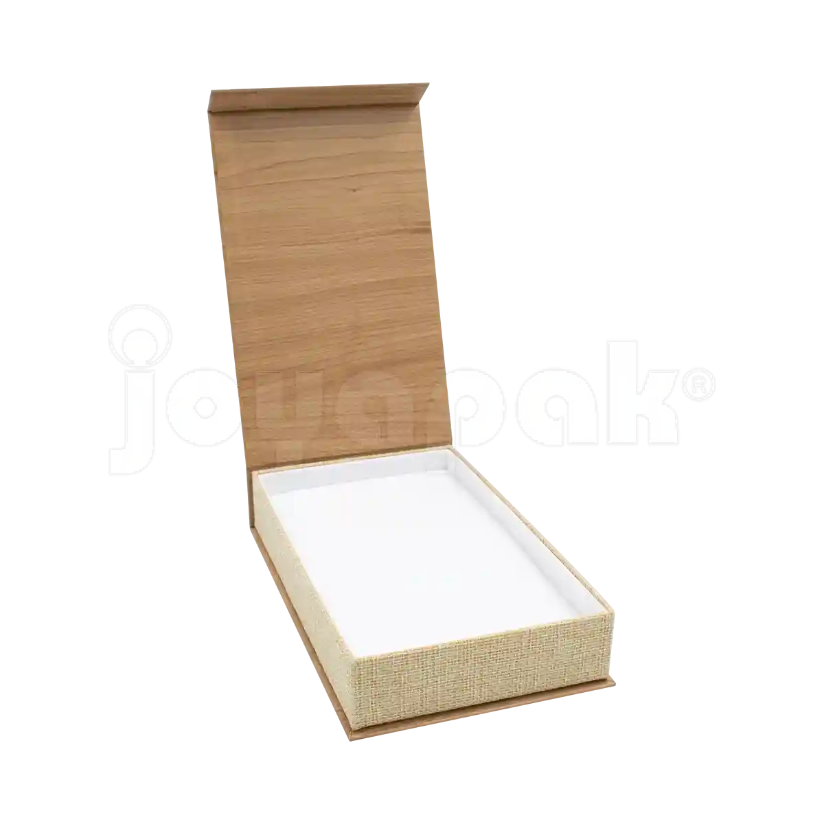 Caja Burlap para Collar