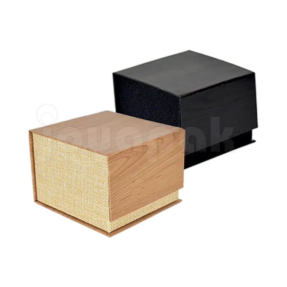 Caja Burlap para Reloj