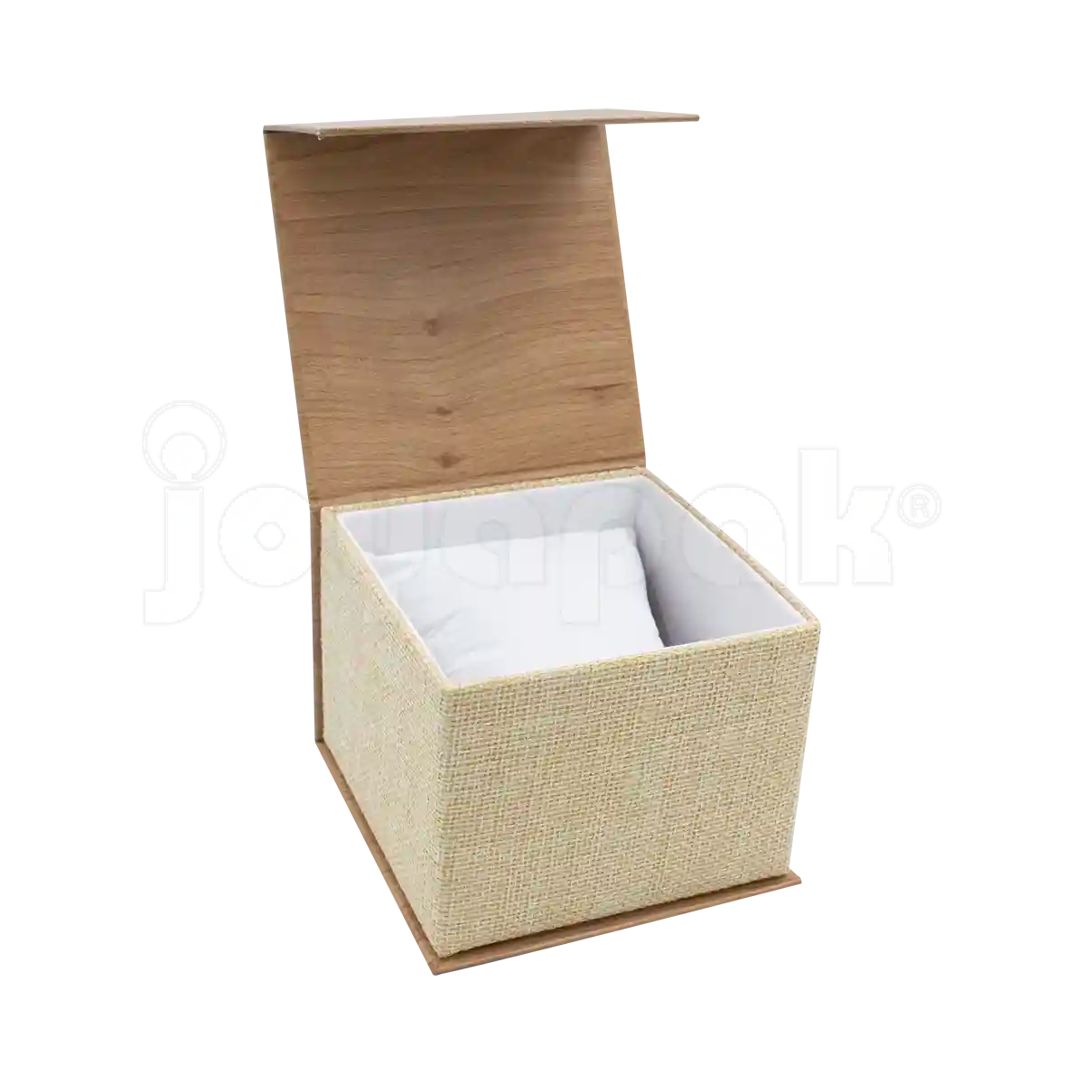 Caja Burlap para Reloj