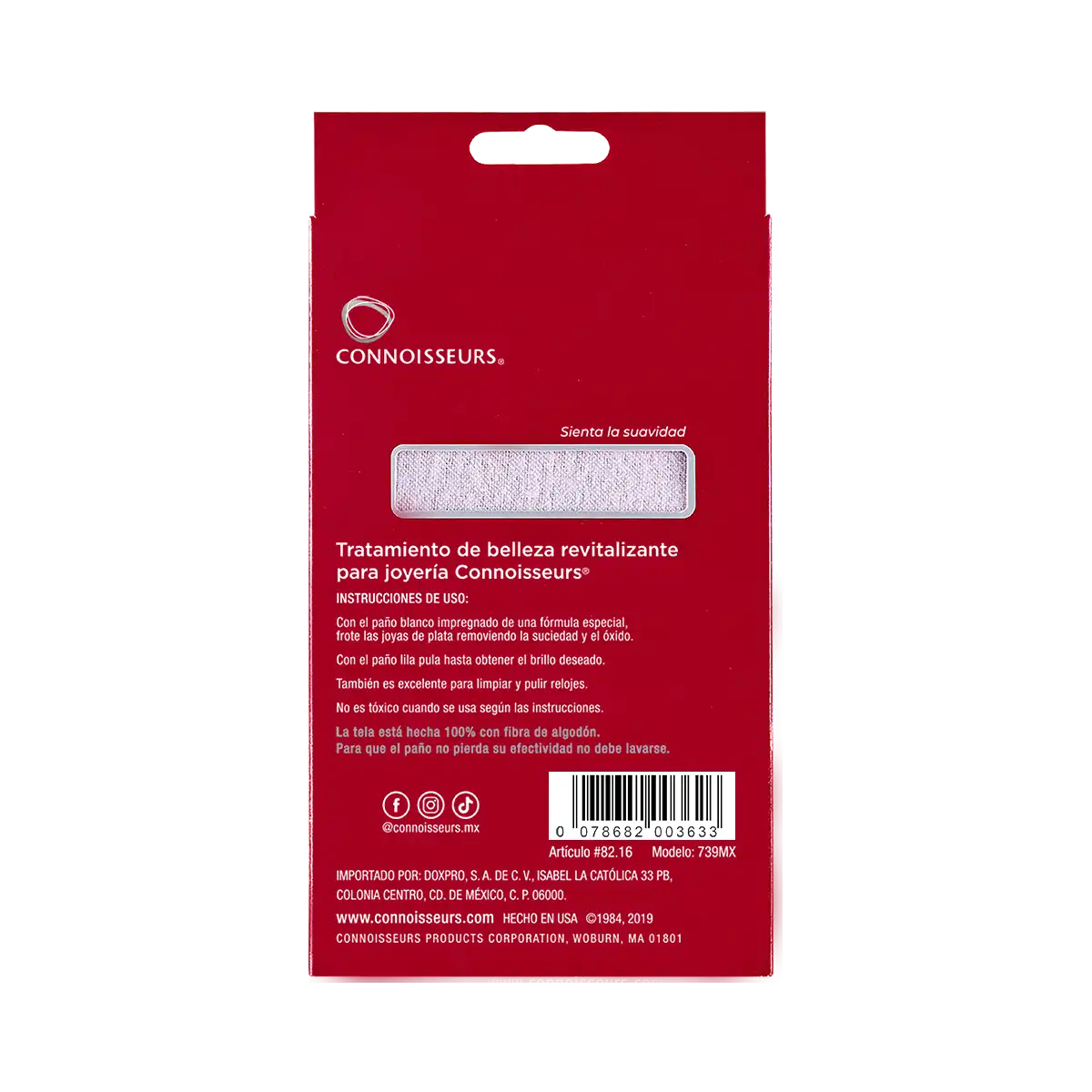 Connoisseurs Paño Premium Limpiador Plata