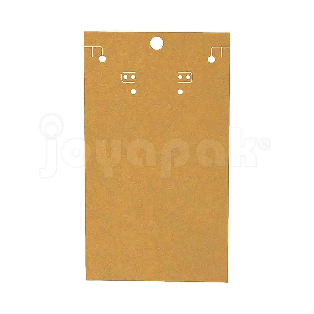 tarjeta o inserto para exhibir joyeria