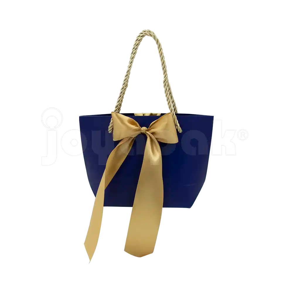 Bolsa de Papel Prisma con Listón Chica