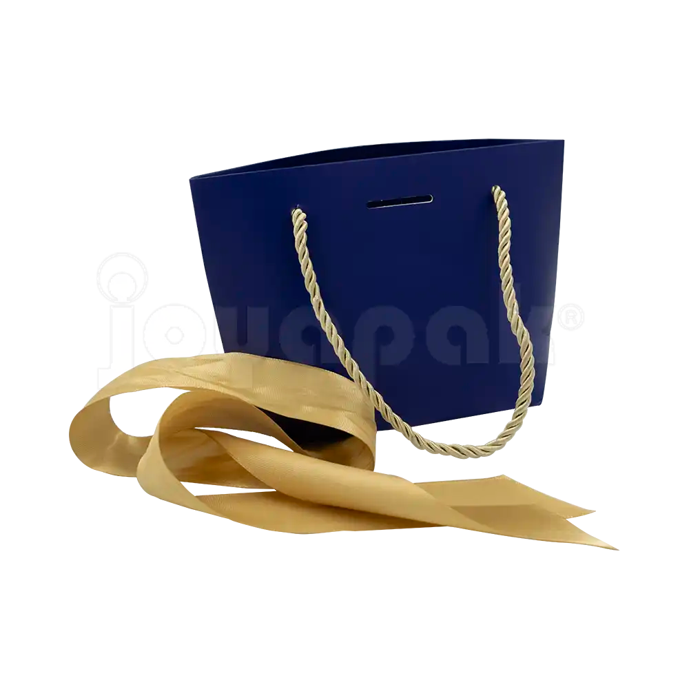 Bolsa de Papel Prisma con Listón Chica