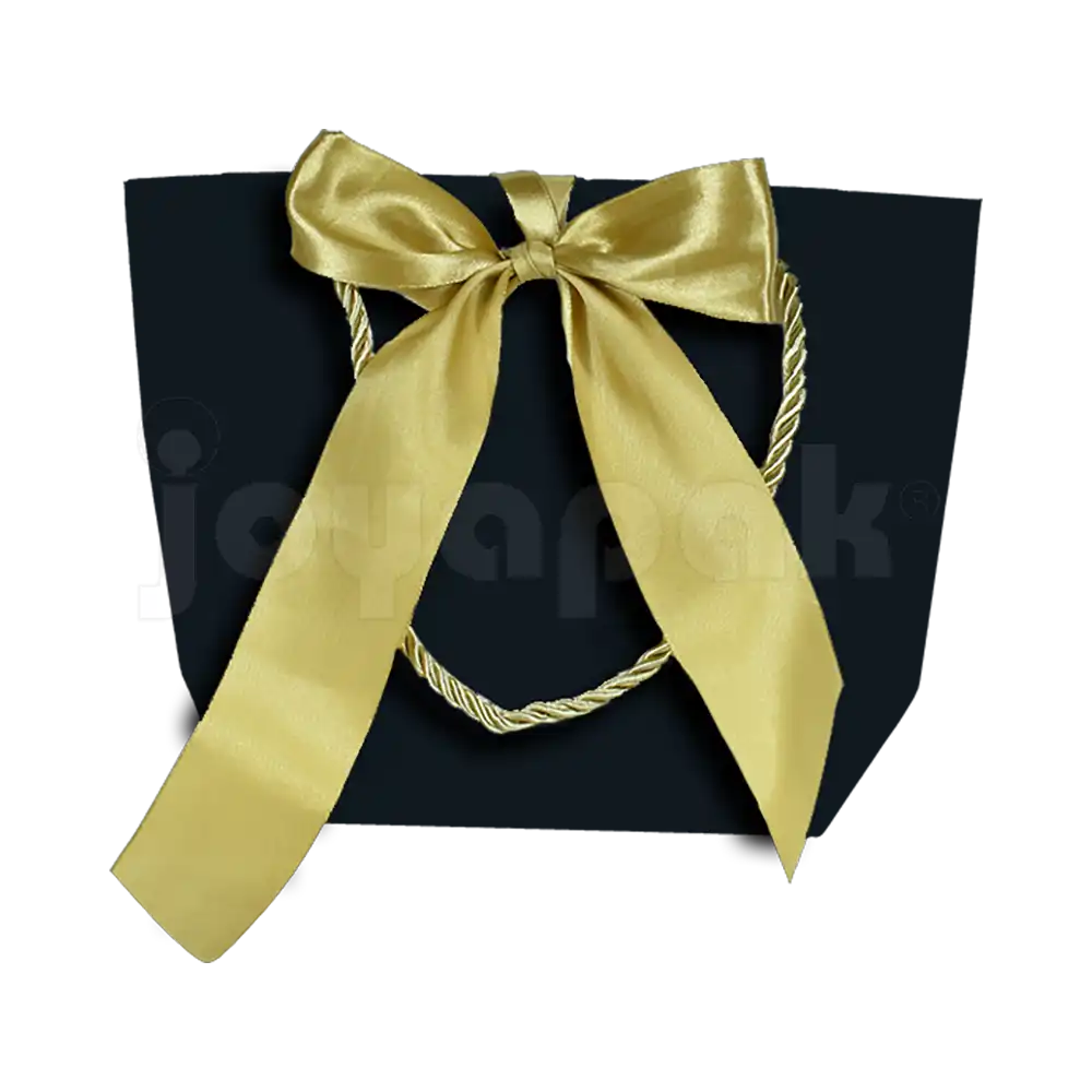 Bolsa de Papel Prisma con Listón Mediana