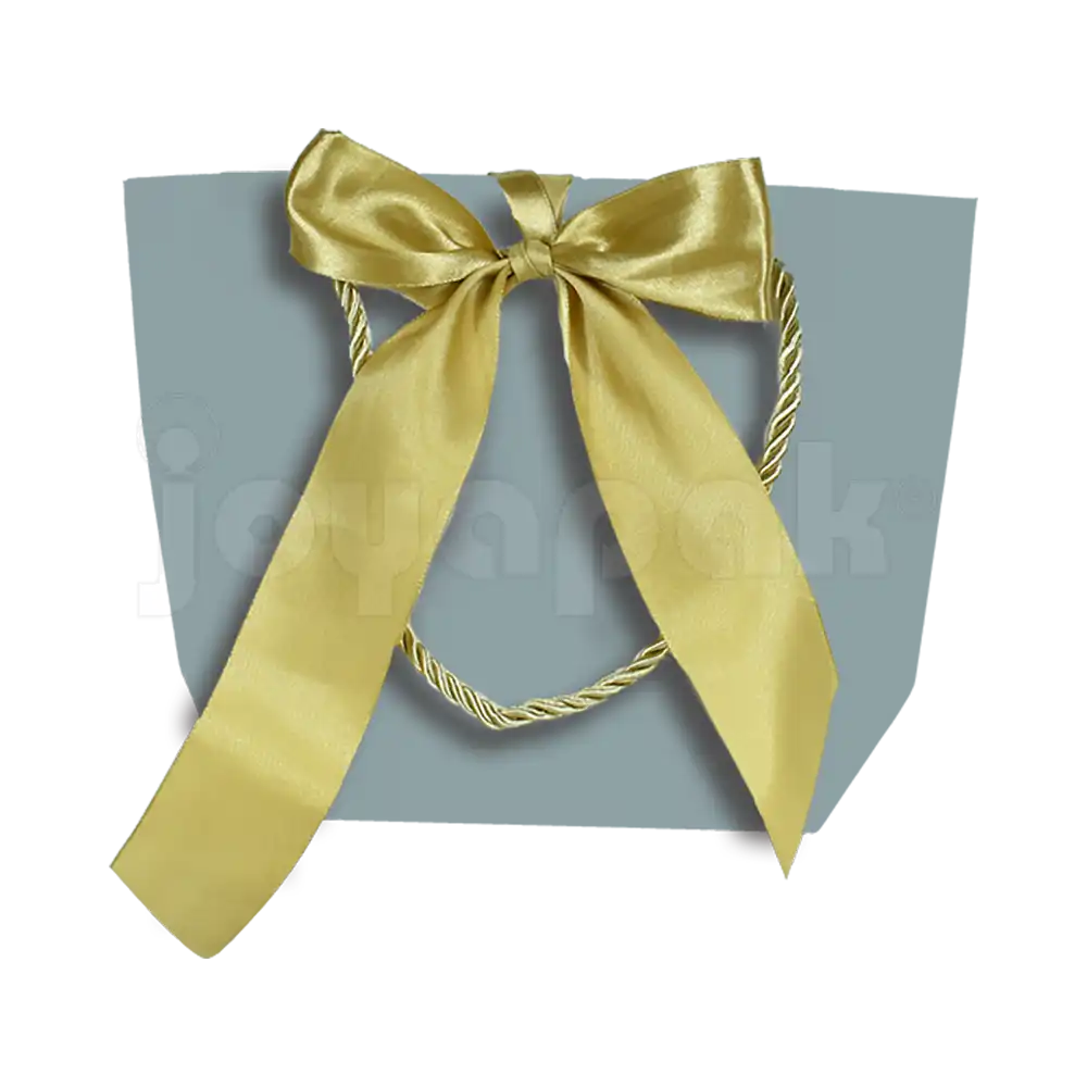 Bolsa de Papel Prisma con Listón Mediana