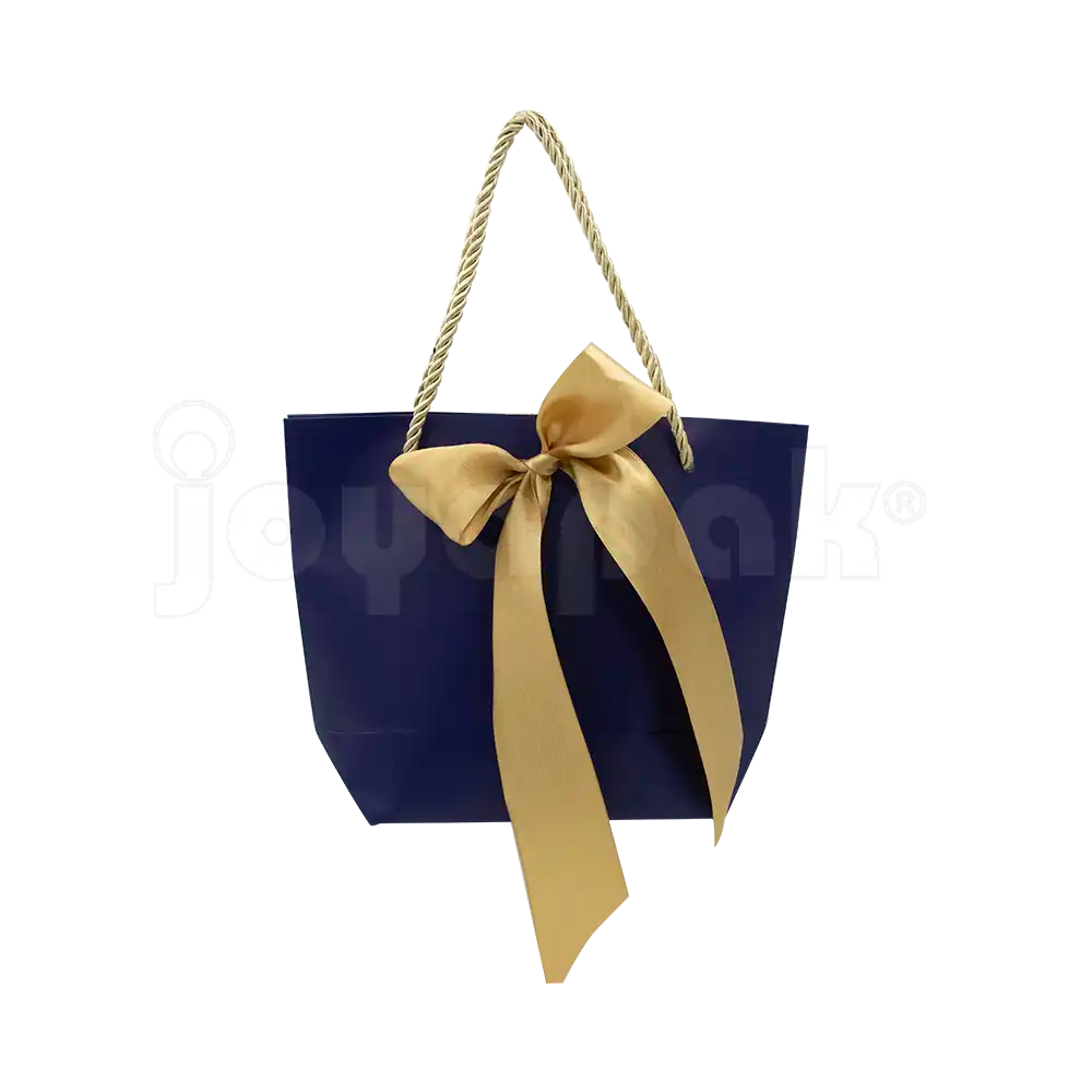 Bolsa de Papel Prisma con Listón Mediana