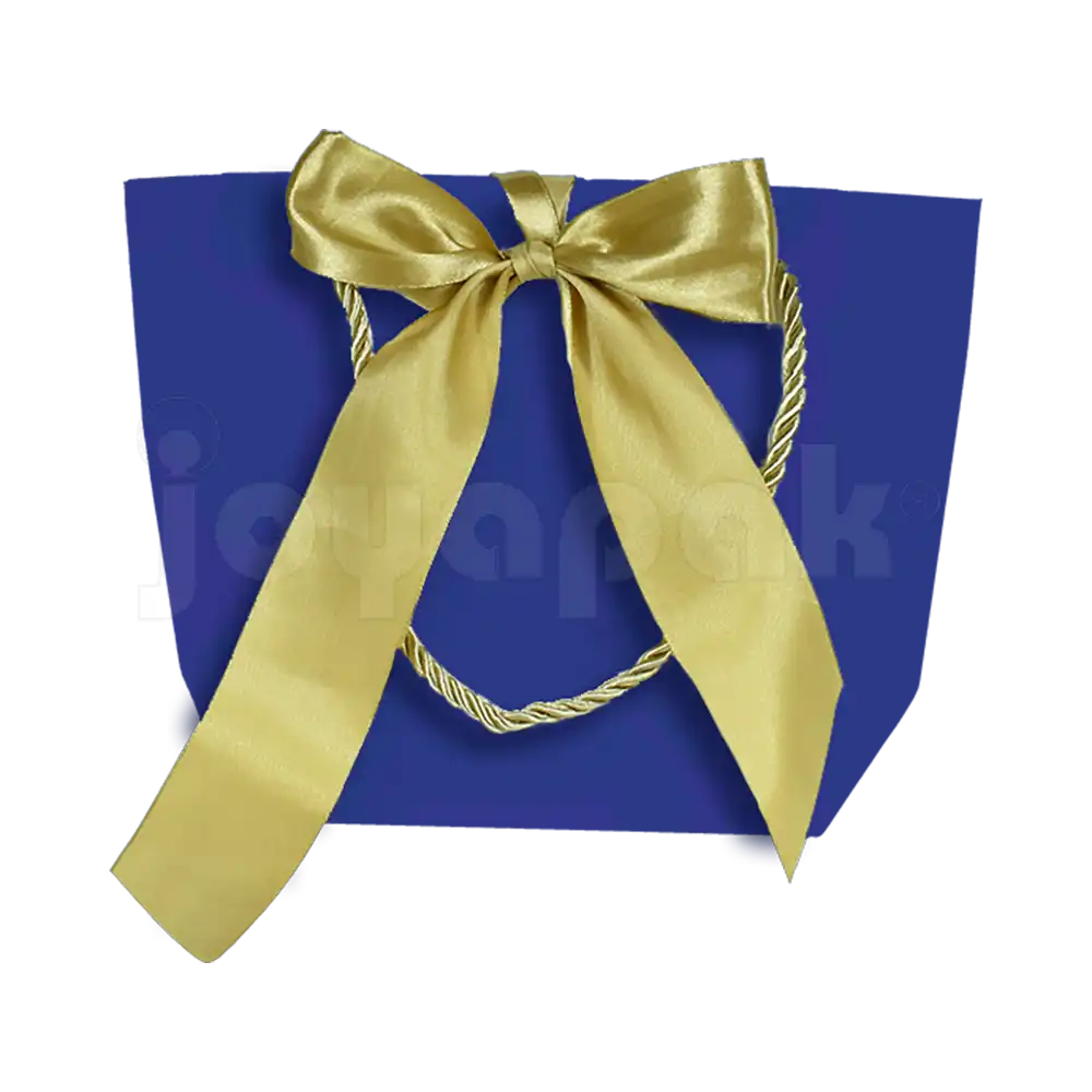 Bolsa de Papel Prisma con Listón Mediana