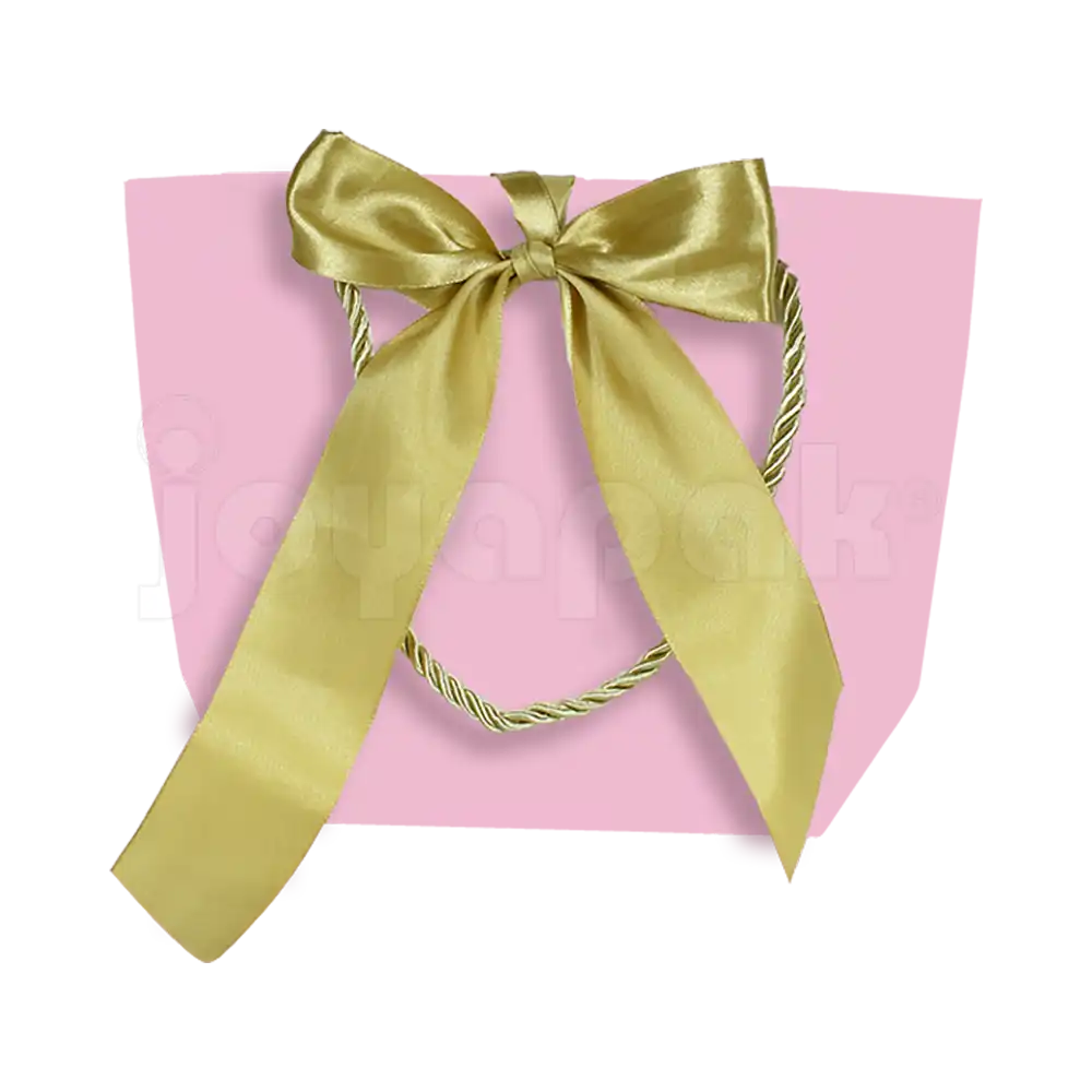 Bolsa de Papel Prisma con Listón Mediana