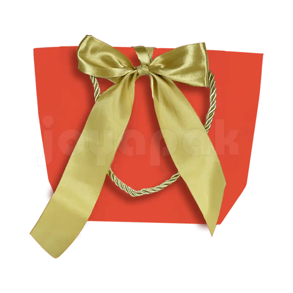 Bolsa de Papel Prisma con Listón Mediana