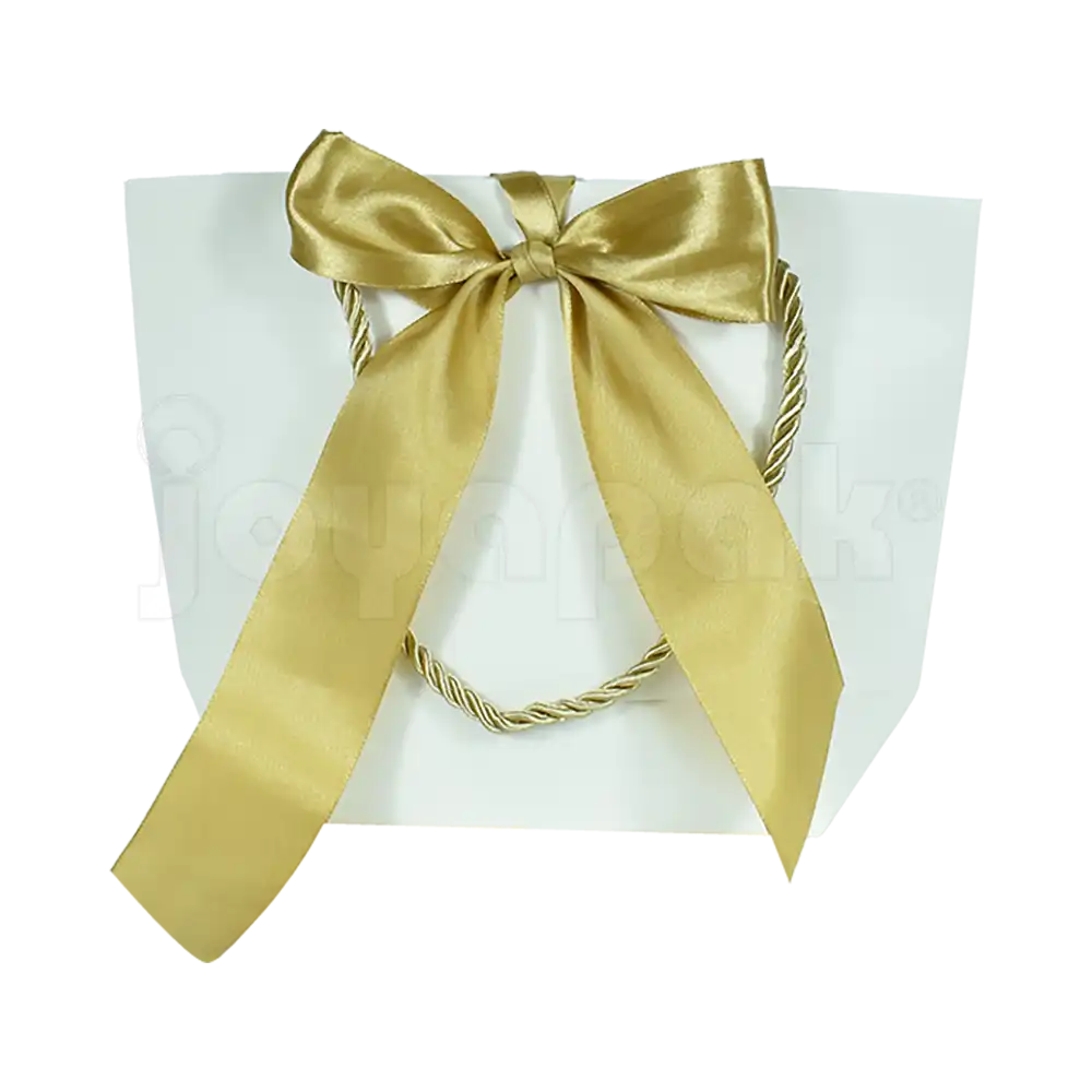 Bolsa de Papel Prisma con Listón Mediana