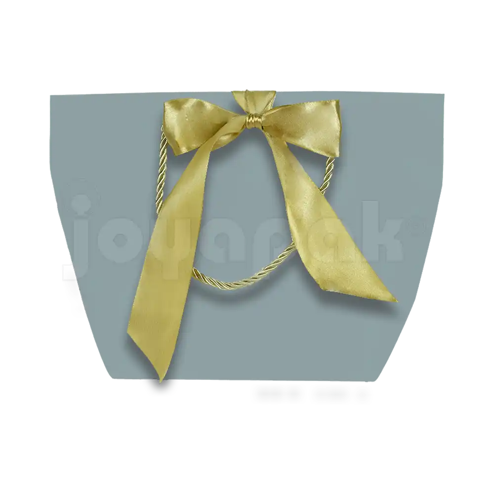 Bolsa de Papel Prisma con Listón Grande