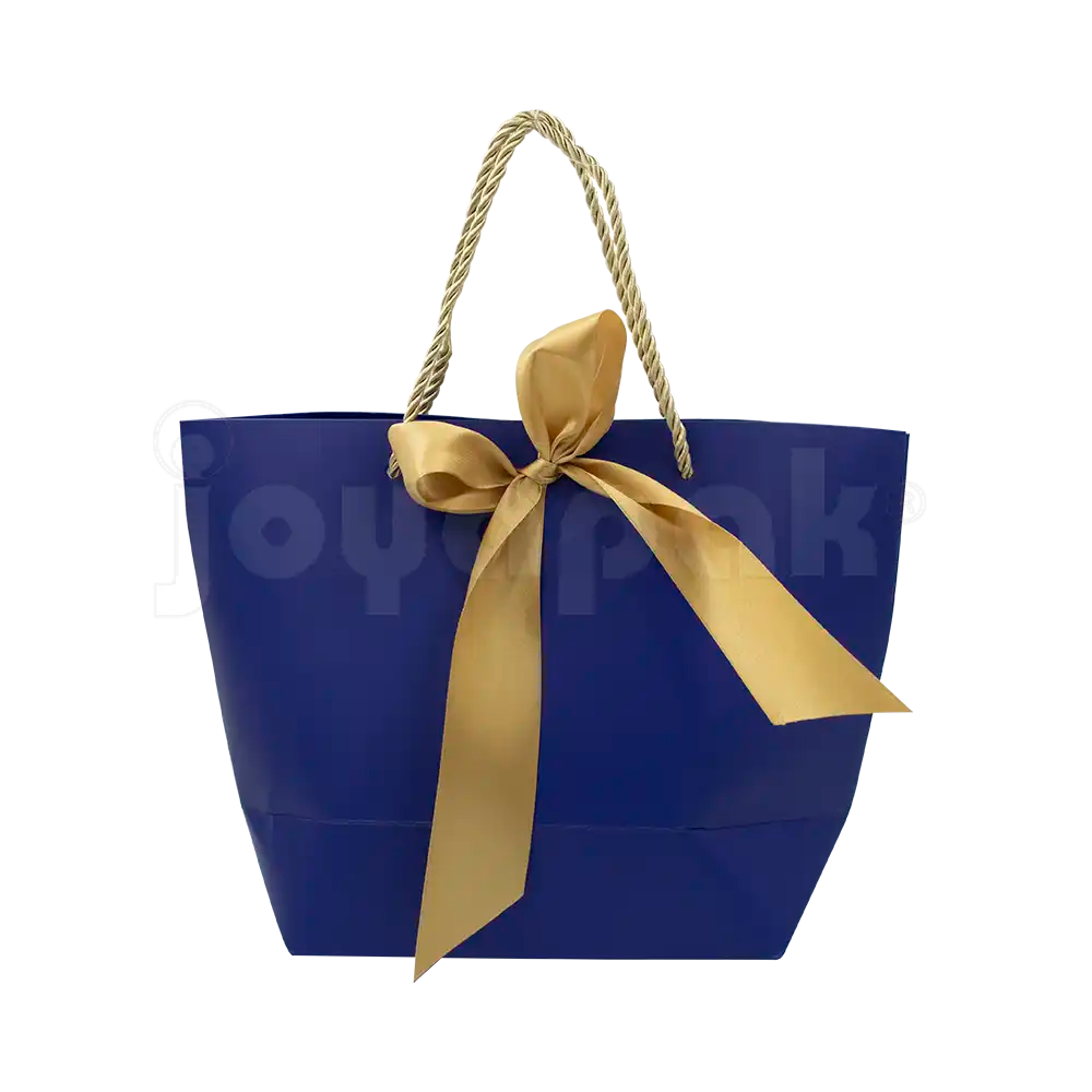 Bolsa de Papel Prisma con Listón Grande