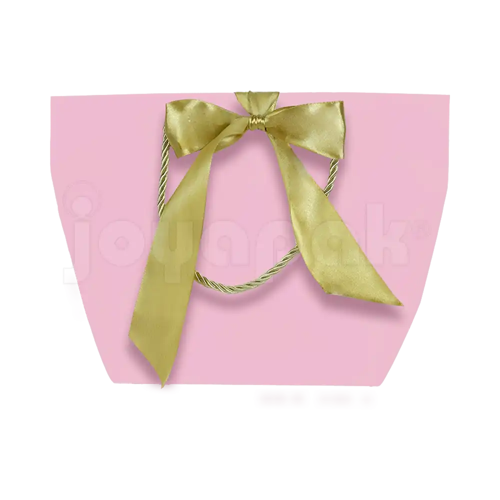 Bolsa de Papel Prisma con Listón Grande