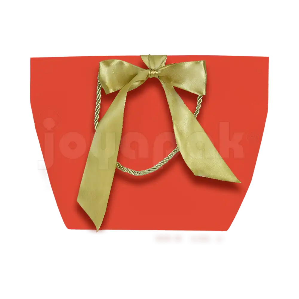 Bolsa de Papel Prisma con Listón Grande