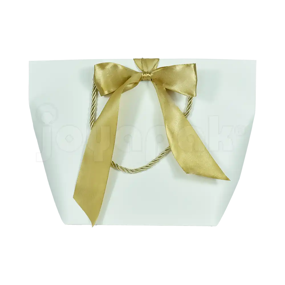 Bolsa de Papel Prisma con Listón Grande