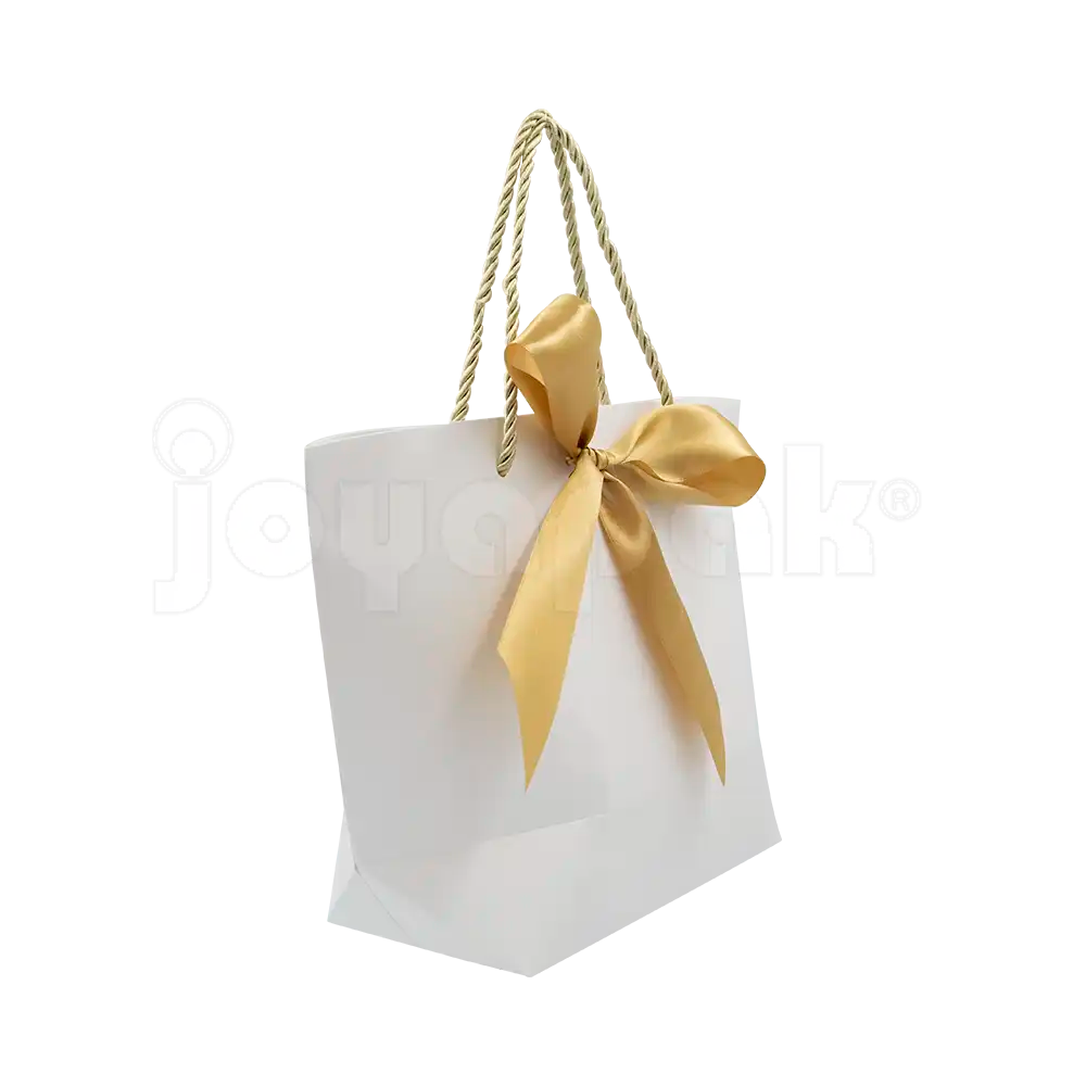 Bolsa de Papel Prisma con Listón Grande