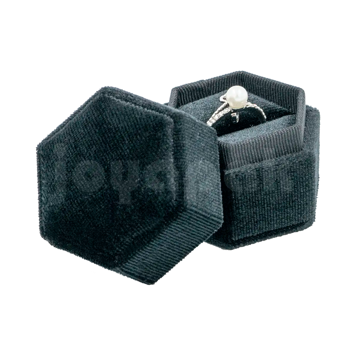 Estuche Velvet Hexagonal Chico para Anillo