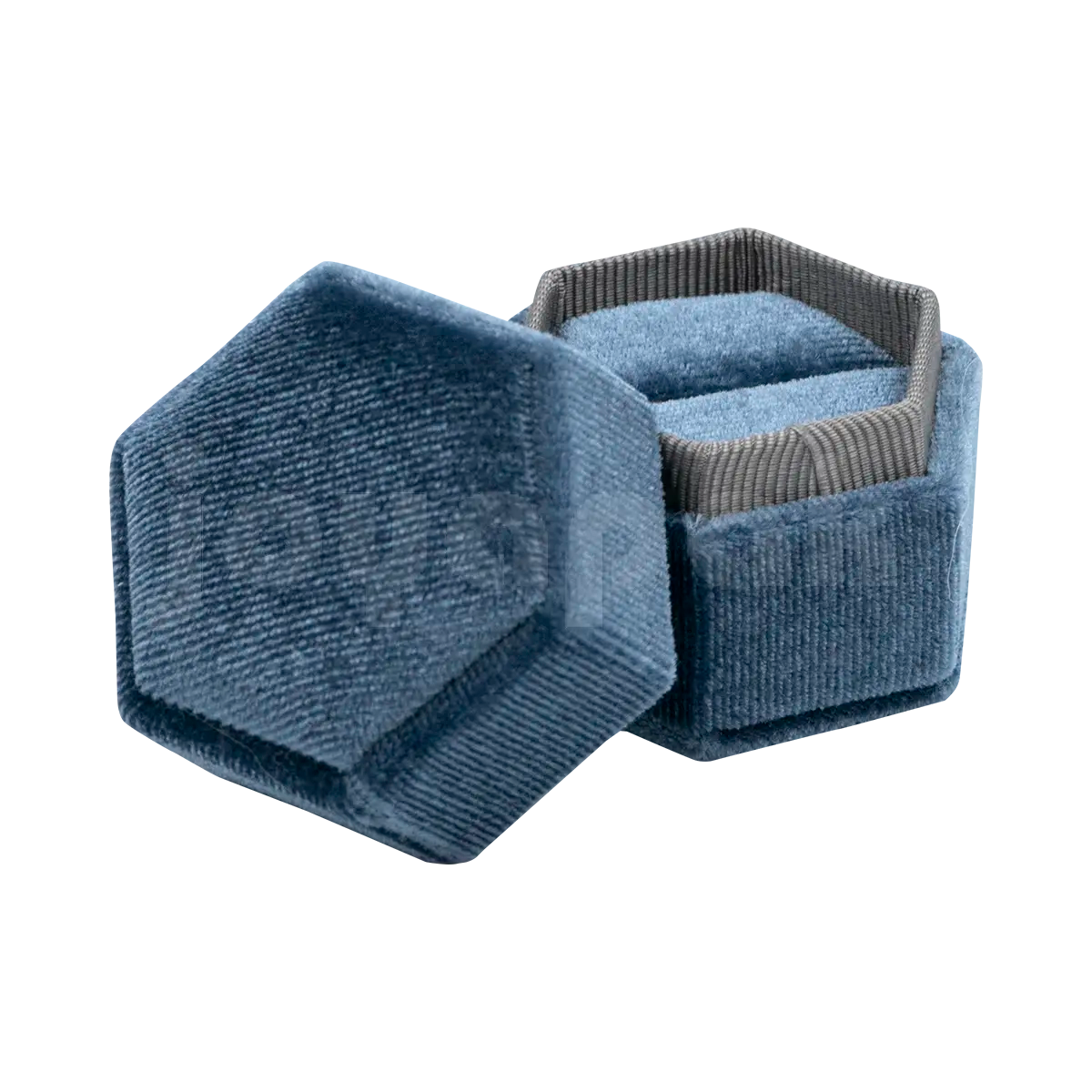 Estuche Velvet Hexagonal Chico para Anillo