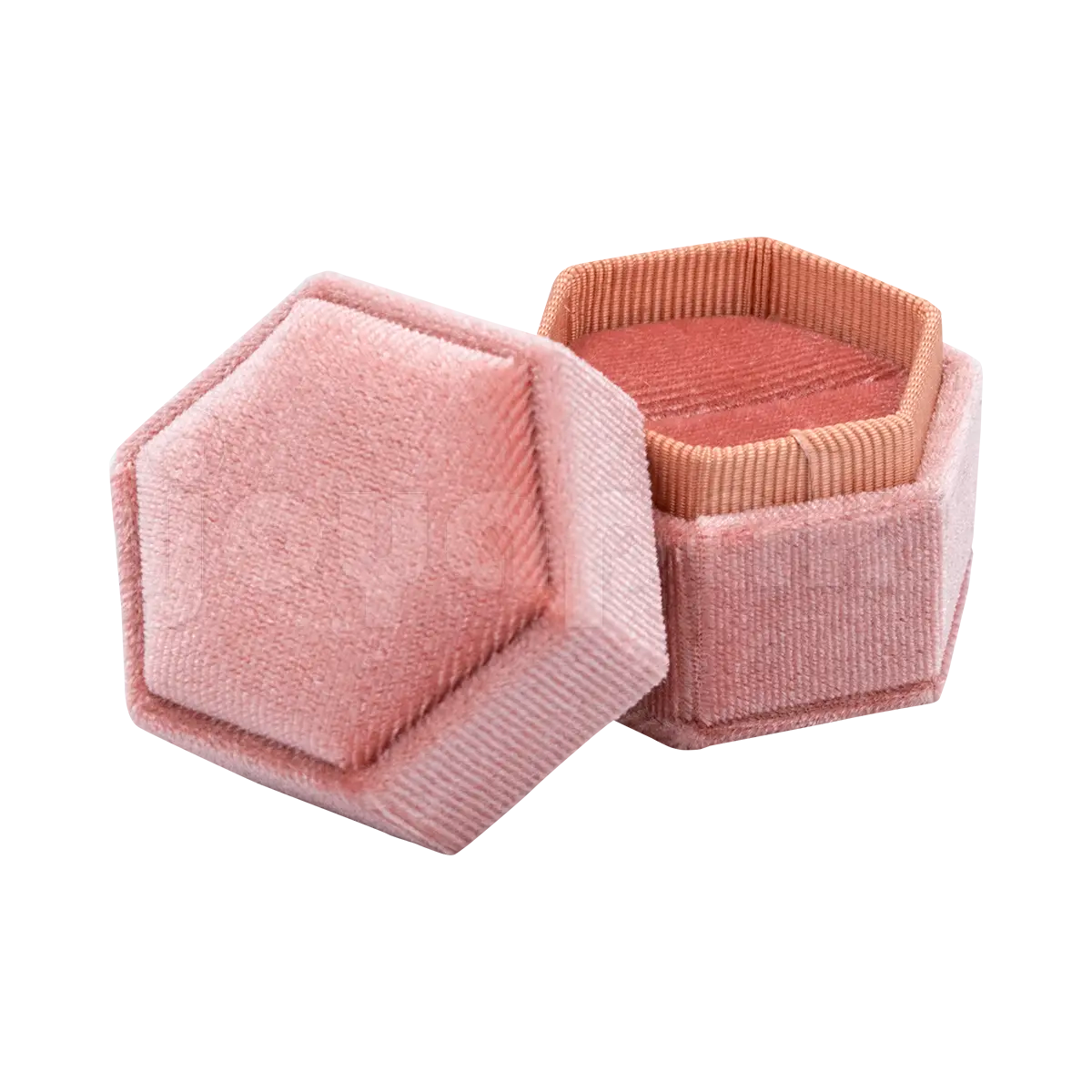 Estuche Velvet Hexagonal Chico para Anillo
