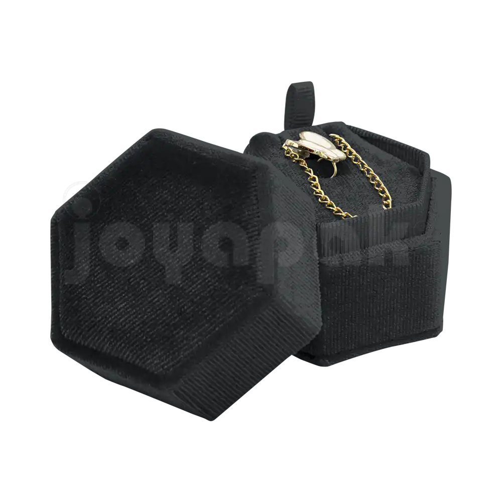 Estuche Velvet Hexagonal Grande Juego/Dije