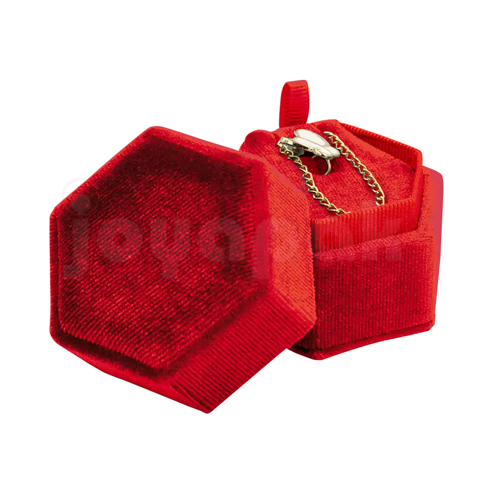 Estuche Velvet Hexagonal Grande Juego/Dije