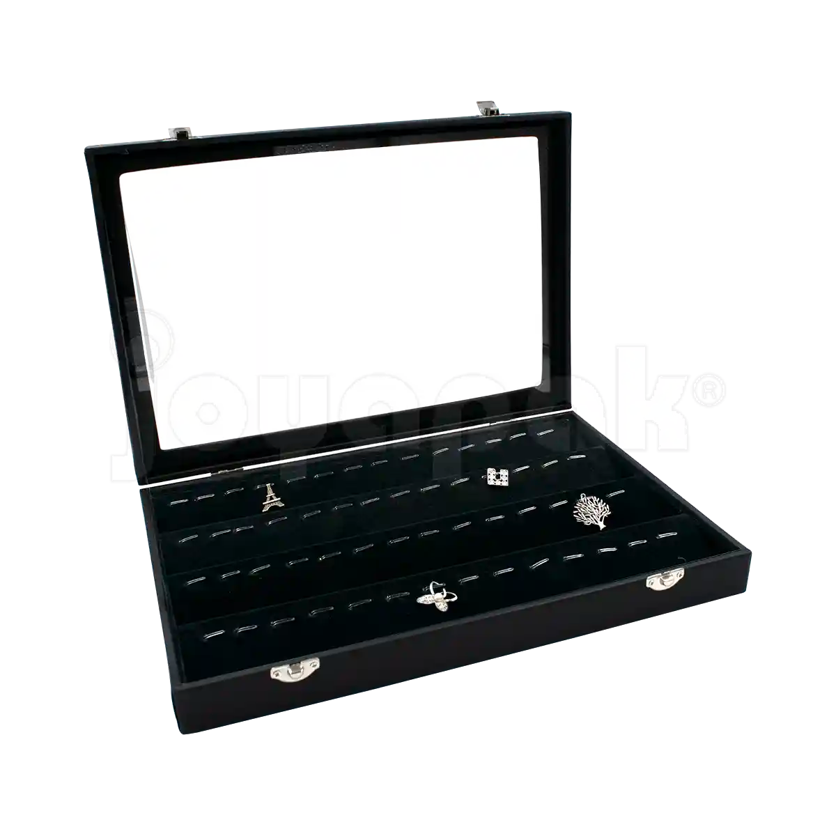 Charola Velour con Tapa para Dijes