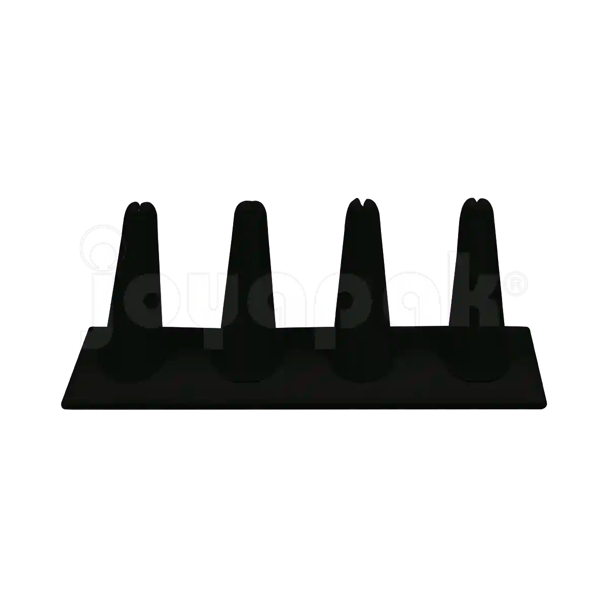 Exhibidor Velour Dedos para 4 Anillos