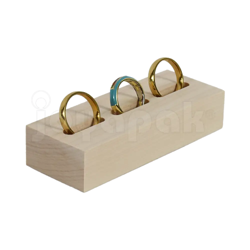 Exhibidor de Madera para Anillos