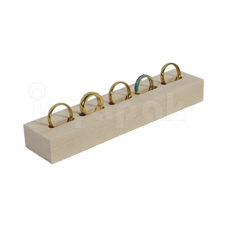 Exhibidor de Madera para Anillos