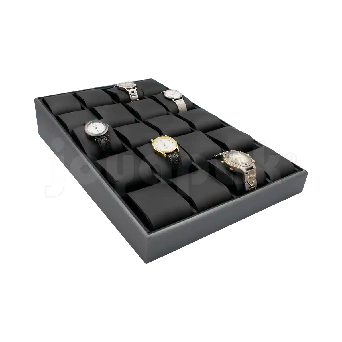 Charola Imitación Piel para 20 Relojes/Brazaletes