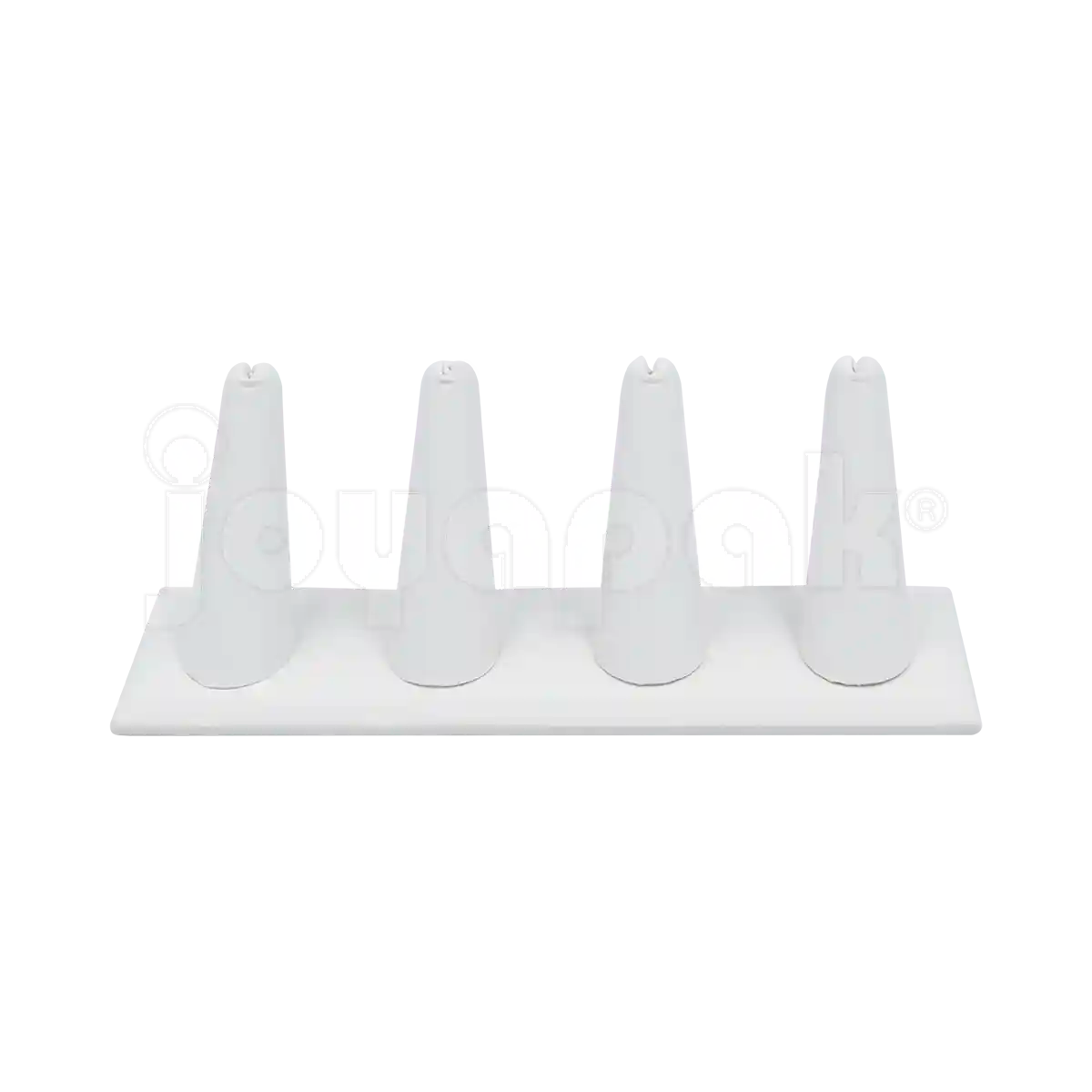 Exhibidor Imitación Piel Dedos para 4 Anillos
