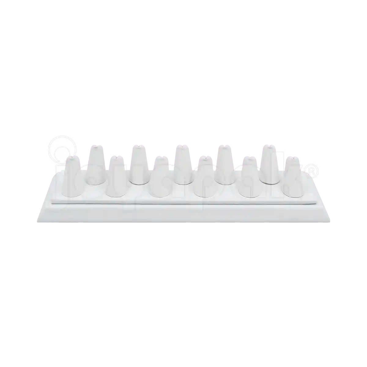 Exhibidor Imitación Piel Dedos para 11 Anillos