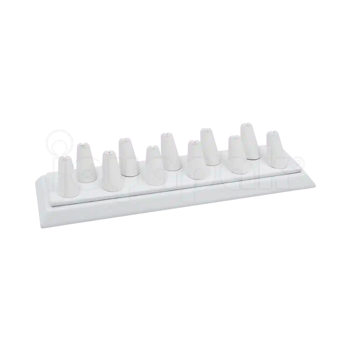 Exhibidor Imitación Piel Dedos para 11 Anillos