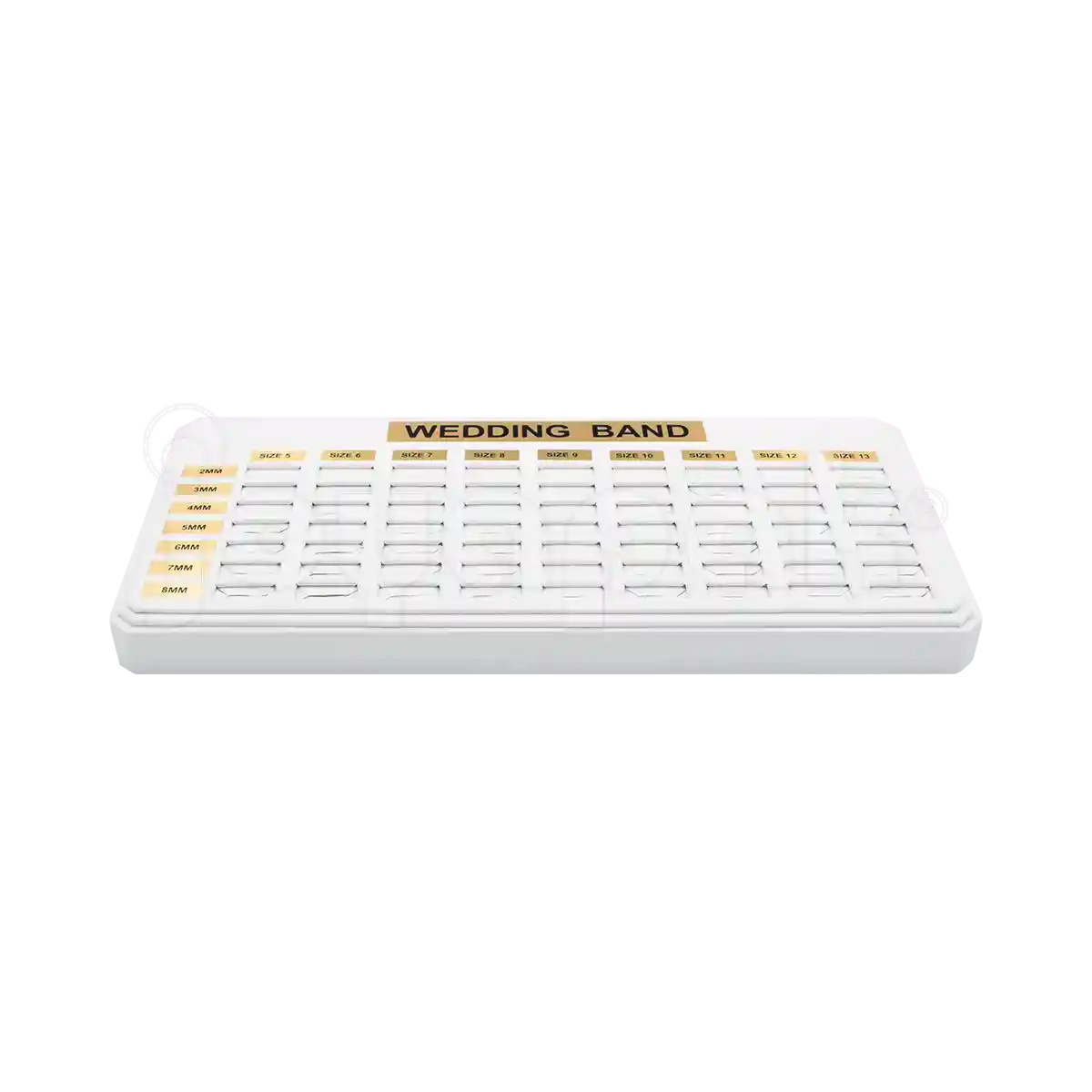 Exhibidor Imitación Piel Base para 63 Argollas