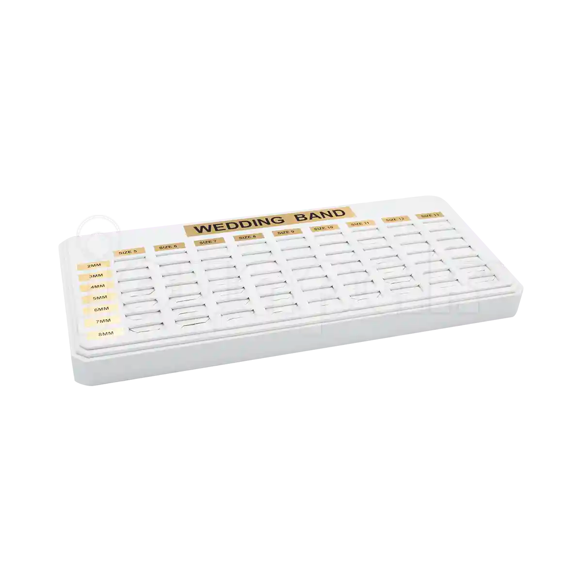 Exhibidor Imitación Piel Base para 63 Argollas