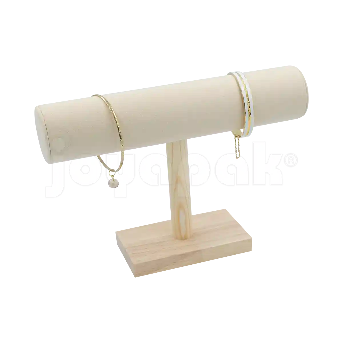 Exhibidor de Madera Natura Barra T para Pulseras