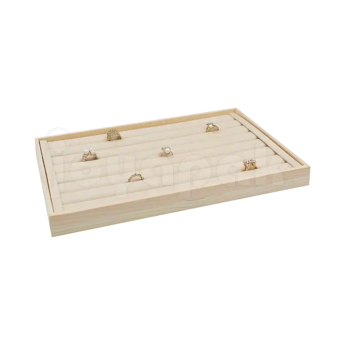 Charola de Madera Natura para Anillos