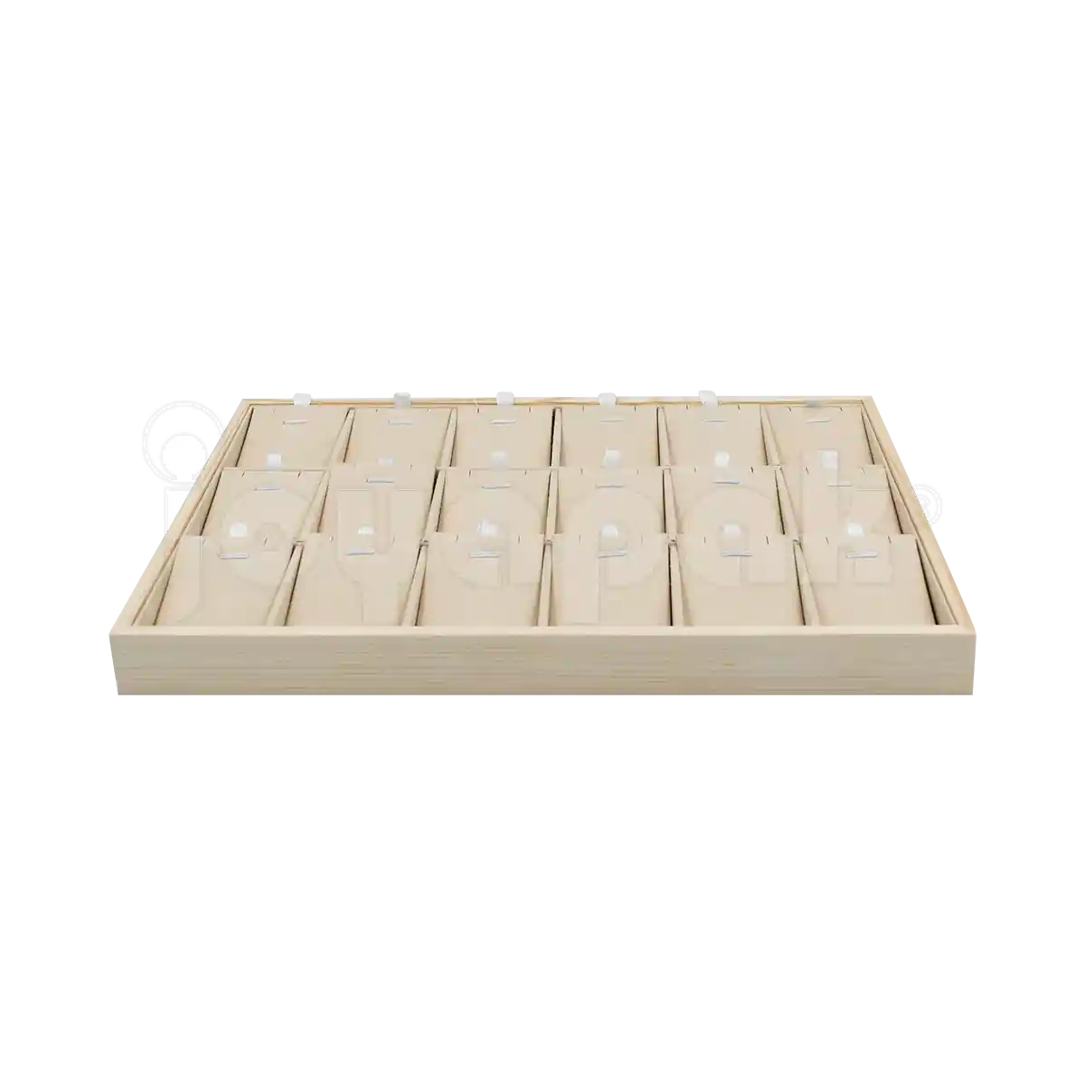 Charola de Madera Natura para Aretes / Dije